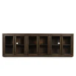 Bradley Solid Wood 6dr Cabinet Dining Storage Brown 17