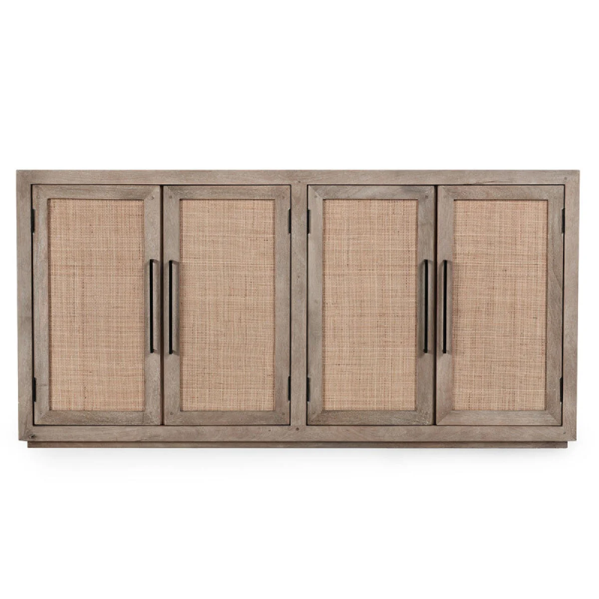 Jensen Cane/wood 4dr Cabinet Dining Storage Classic Home 6
