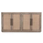 Jensen Cane/wood 4dr Cabinet Dining Storage Classic Home 16
