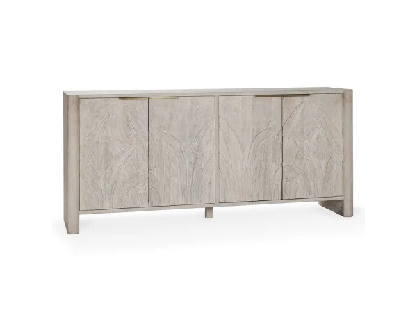 Vally Solid Wood 6dr Buffet Dining Storage Artisan Brown 26