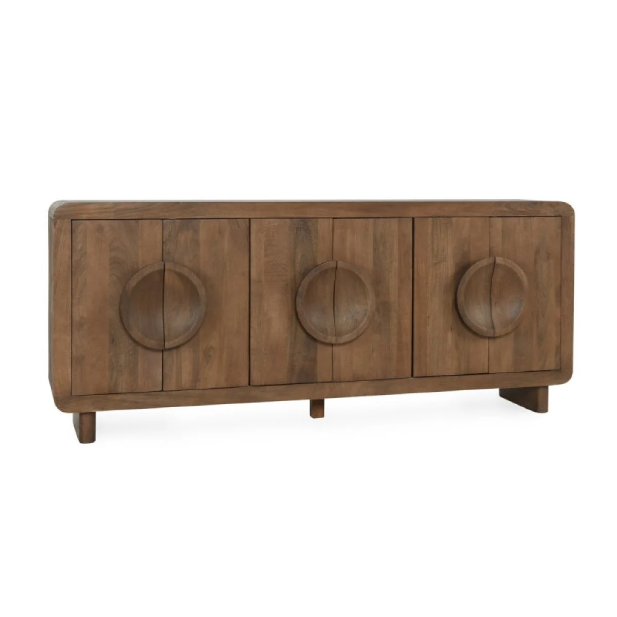 Vally Solid Wood 6dr Buffet Dining Storage Artisan Brown 4