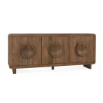 Vally Solid Wood 6dr Buffet Dining Storage Artisan Brown 15