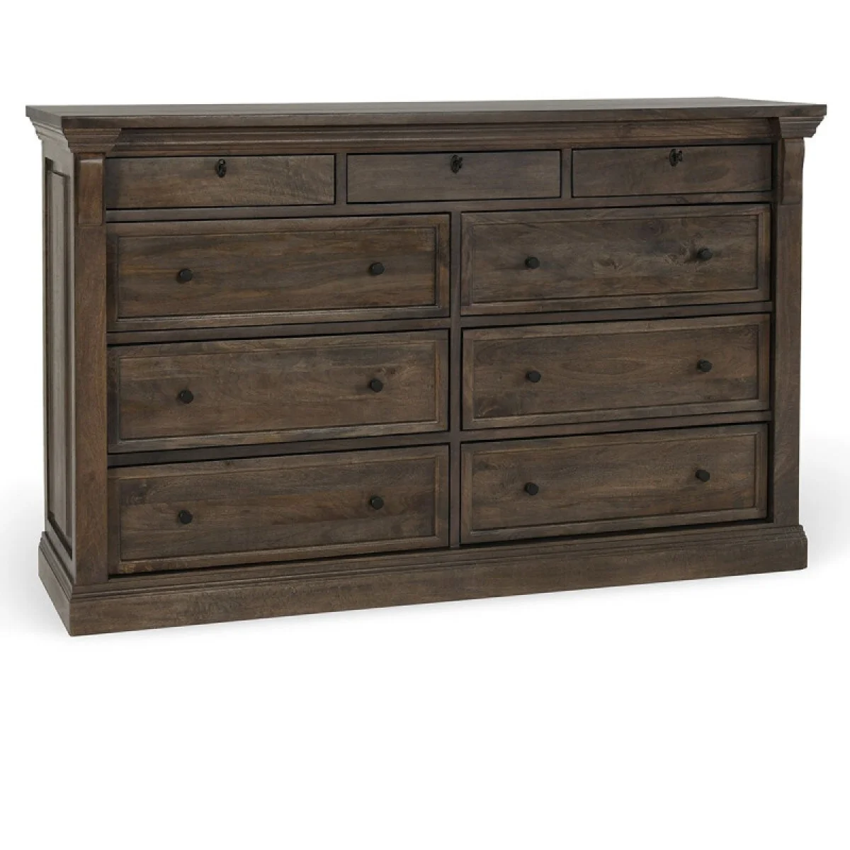 Adelaide Solid Wood 9dwr Dresser Dressers Brown 4