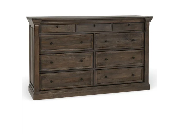 Adelaide Solid Wood 9dwr Dresser Dressers Brown