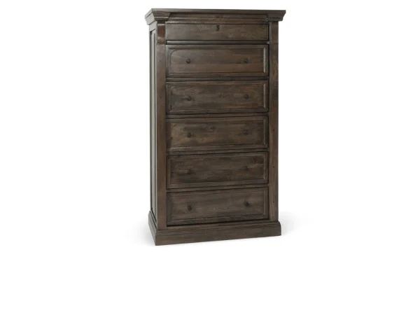 Adelaide Solid Wood 6dwr Chest – Cocoa Brown Chests Brown