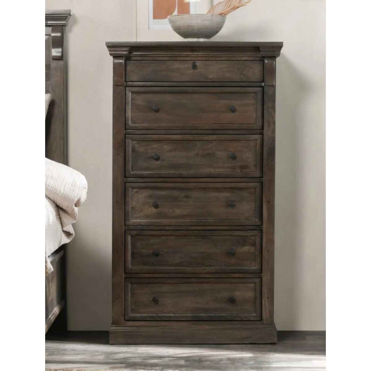 Adelaide Solid Wood 6dwr Chest – Cocoa Brown Chests Brown 12
