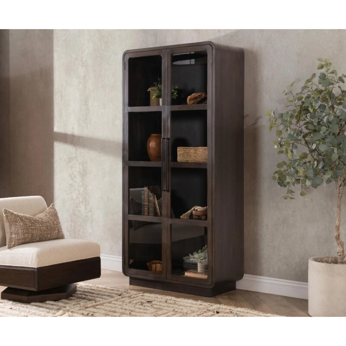 Rogers Solid Wood Tall Cabinet Accent Furniture Accent Furniture 9