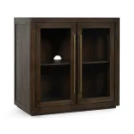 Bradley Solid Wood 2dr Cabinet Dining Storage Brown 14