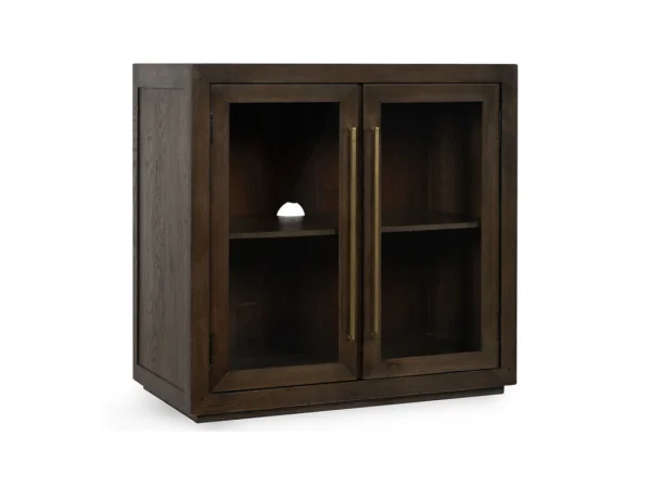 Bradley Solid Wood 2dr Cabinet Dining Storage Brown
