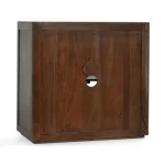 Bradley Solid Wood 2dr Cabinet Dining Storage Brown 18
