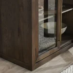 Bradley Solid Wood 2dr Cabinet Dining Storage Brown 22