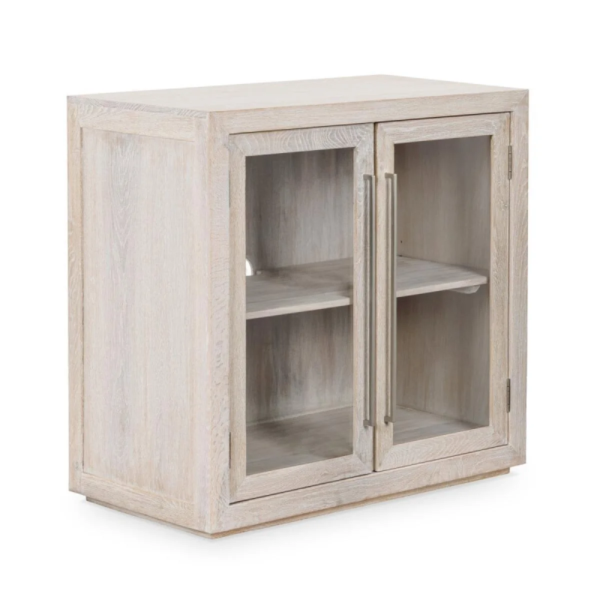 Bradley Solid Wood 2dr Cabinet – White Wash Dining Storage Classic Home 4