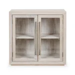Bradley Solid Wood 2dr Cabinet – White Wash Dining Storage Classic Home 15