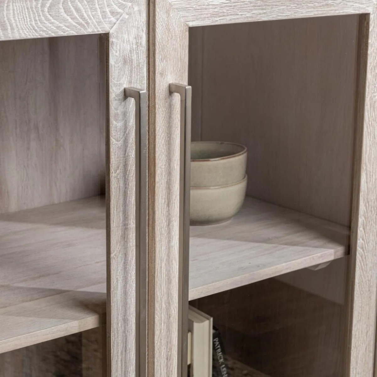 Bradley Solid Wood 2dr Cabinet – White Wash Dining Storage Classic Home 10