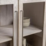Bradley Solid Wood 2dr Cabinet – White Wash Dining Storage Classic Home 19