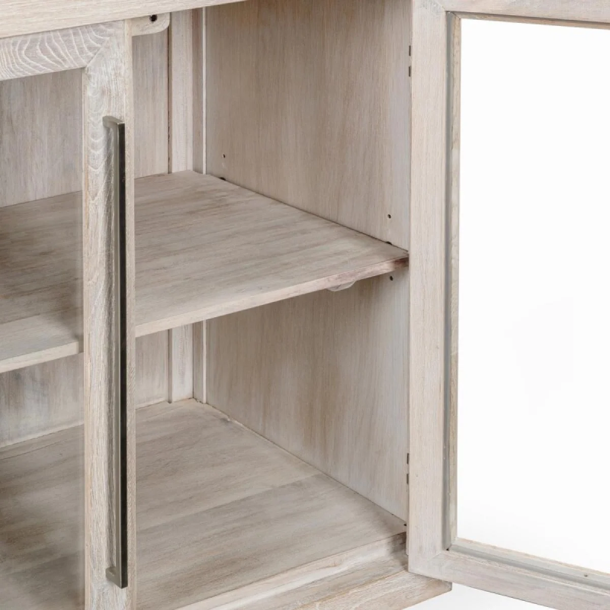 Bradley Solid Wood 2dr Cabinet – White Wash Dining Storage Classic Home 11