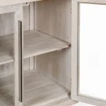 Bradley Solid Wood 2dr Cabinet – White Wash Dining Storage Classic Home 20