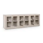 Bradley Solid Wood 6dr Cabinet – White Wash Dining Storage Classic Home 16