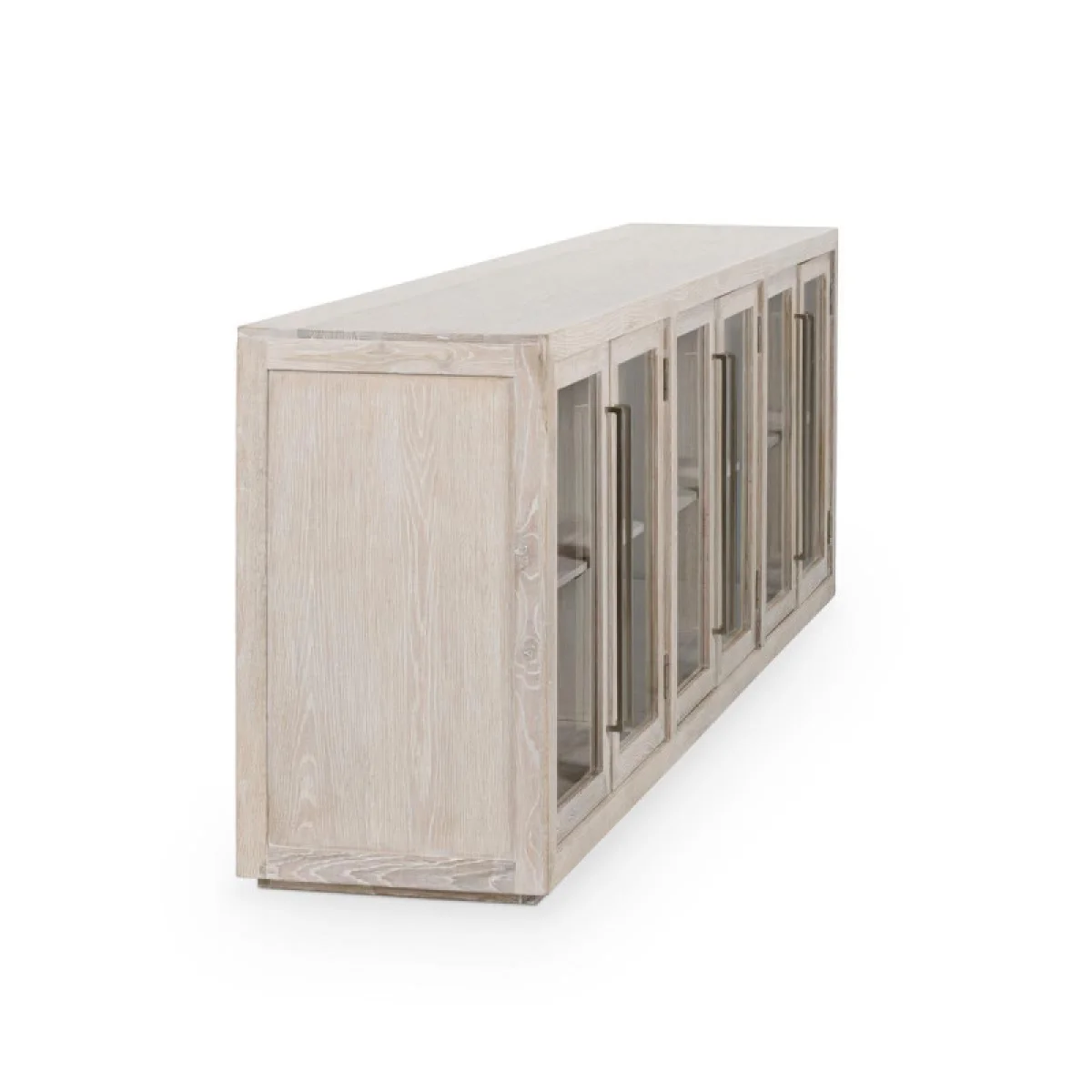 Bradley Solid Wood 6dr Cabinet – White Wash Dining Storage Classic Home 8