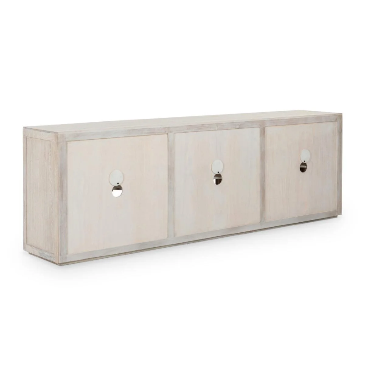Bradley Solid Wood 6dr Cabinet – White Wash Dining Storage Classic Home 9