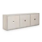 Bradley Solid Wood 6dr Cabinet – White Wash Dining Storage Classic Home 21