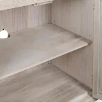 Bradley Solid Wood 6dr Cabinet – White Wash Dining Storage Classic Home 23