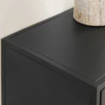 Nore Metal/glass 4dwr 4dr Cabinet Dining Storage black 21