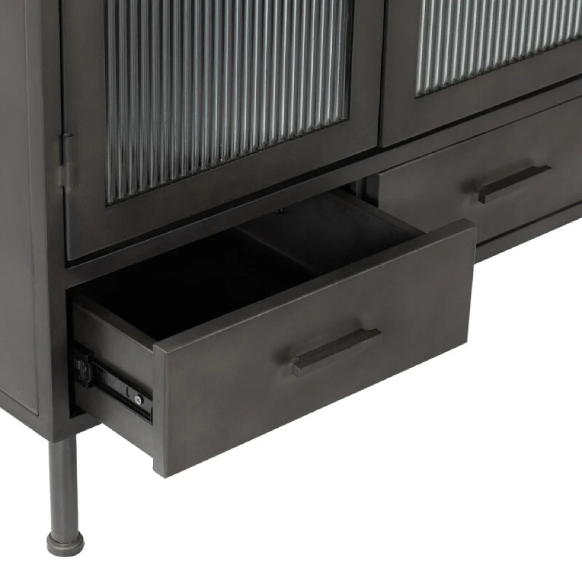 Nore Metal/glass 2dr 2dwr Tall Cabinet Accent Furniture Accent Furniture 11