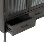 Nore Metal/glass 2dr 2dwr Tall Cabinet Accent Furniture Accent Furniture 19