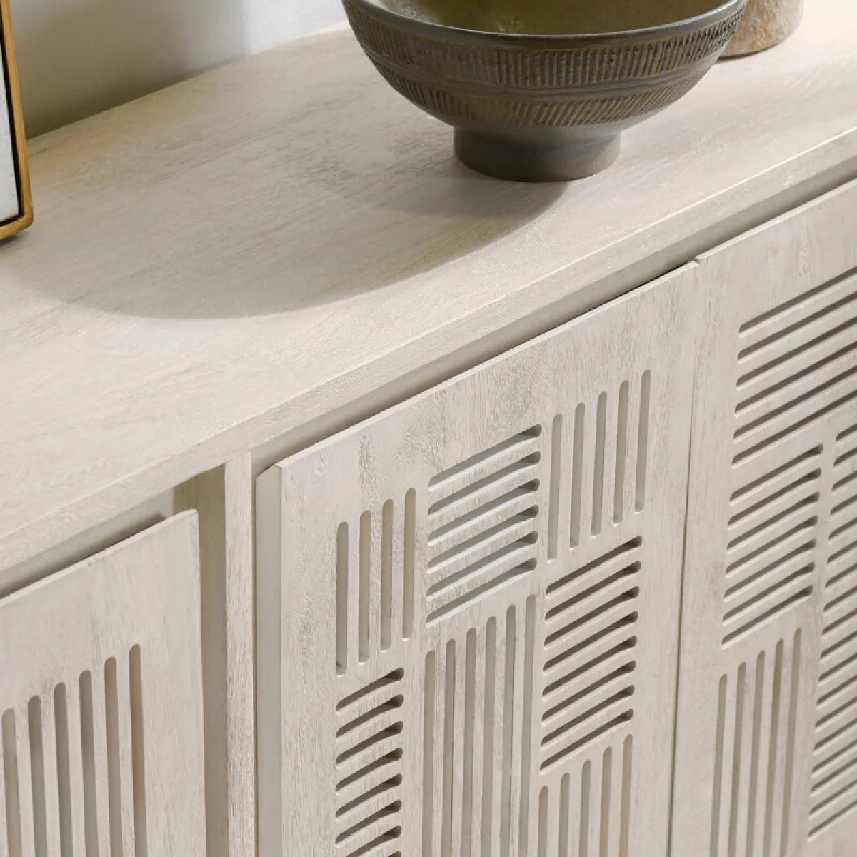 Lila Solid Wood 4dr Buffet Dining Storage Classic Home 10