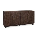 Albero Solid Wood 4dr Buffet Dining Storage Brown 15