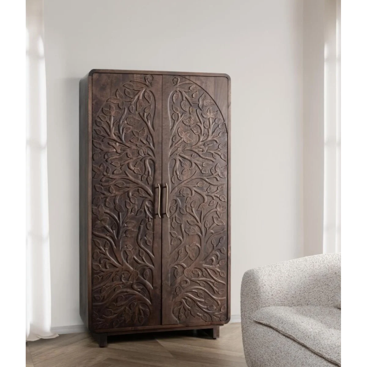 Albero Solid Wood Tall Cabinet Accent Furniture Accent Furniture 11