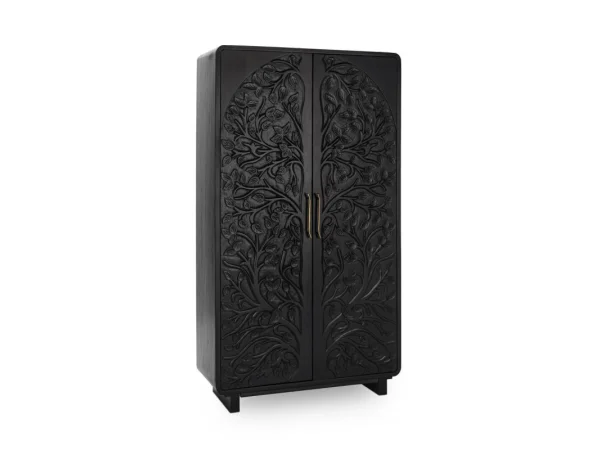 Colson Solid Wood 4dr Cabinet Dining Storage Brown 26