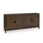 Colson Solid Wood 4dr Cabinet Dining Storage Brown 19