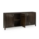 Colson Solid Wood 4dr Cabinet Dining Storage Brown 20