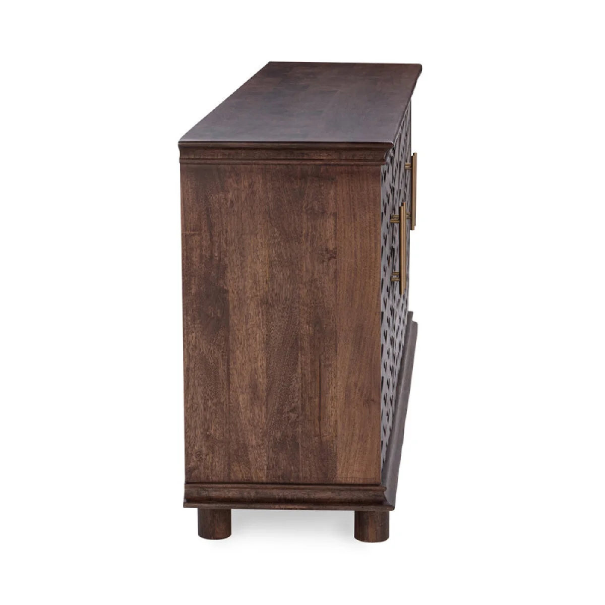 Shira Solid Wood 4dr Buffet Dining Storage Brown 7