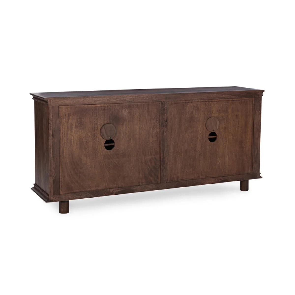 Shira Solid Wood 4dr Buffet Dining Storage Brown 8