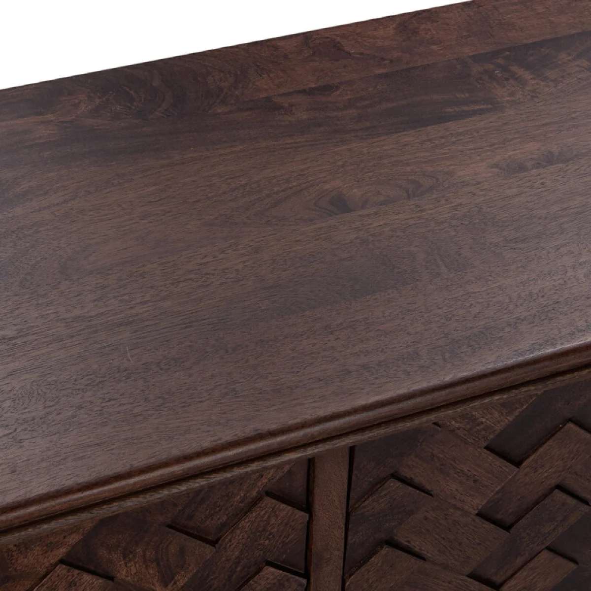 Shira Solid Wood 4dr Buffet Dining Storage Brown 10