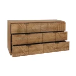 Santa Clara Solid Wood 6dwr Dresser – Caramel Brown Dressers Brown 26