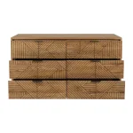 Santa Clara Solid Wood 6dwr Dresser – Caramel Brown Dressers Brown 27
