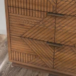 Santa Clara Solid Wood 6dwr Dresser – Caramel Brown Dressers Brown 31