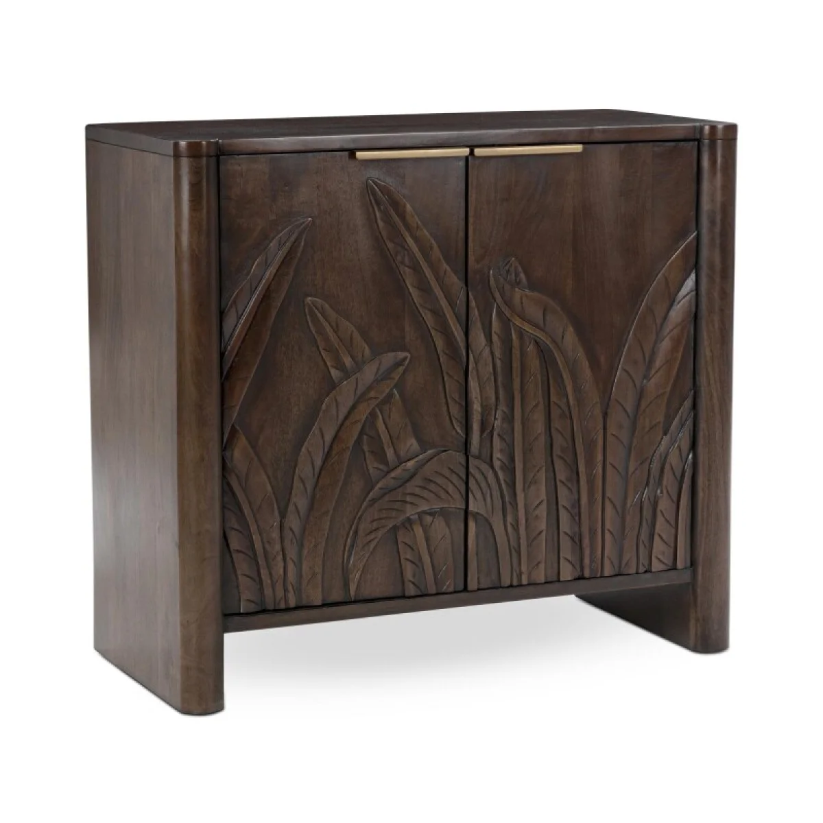 Ledro Solid Wood 2dr Cabinet Dining Storage Brown 4