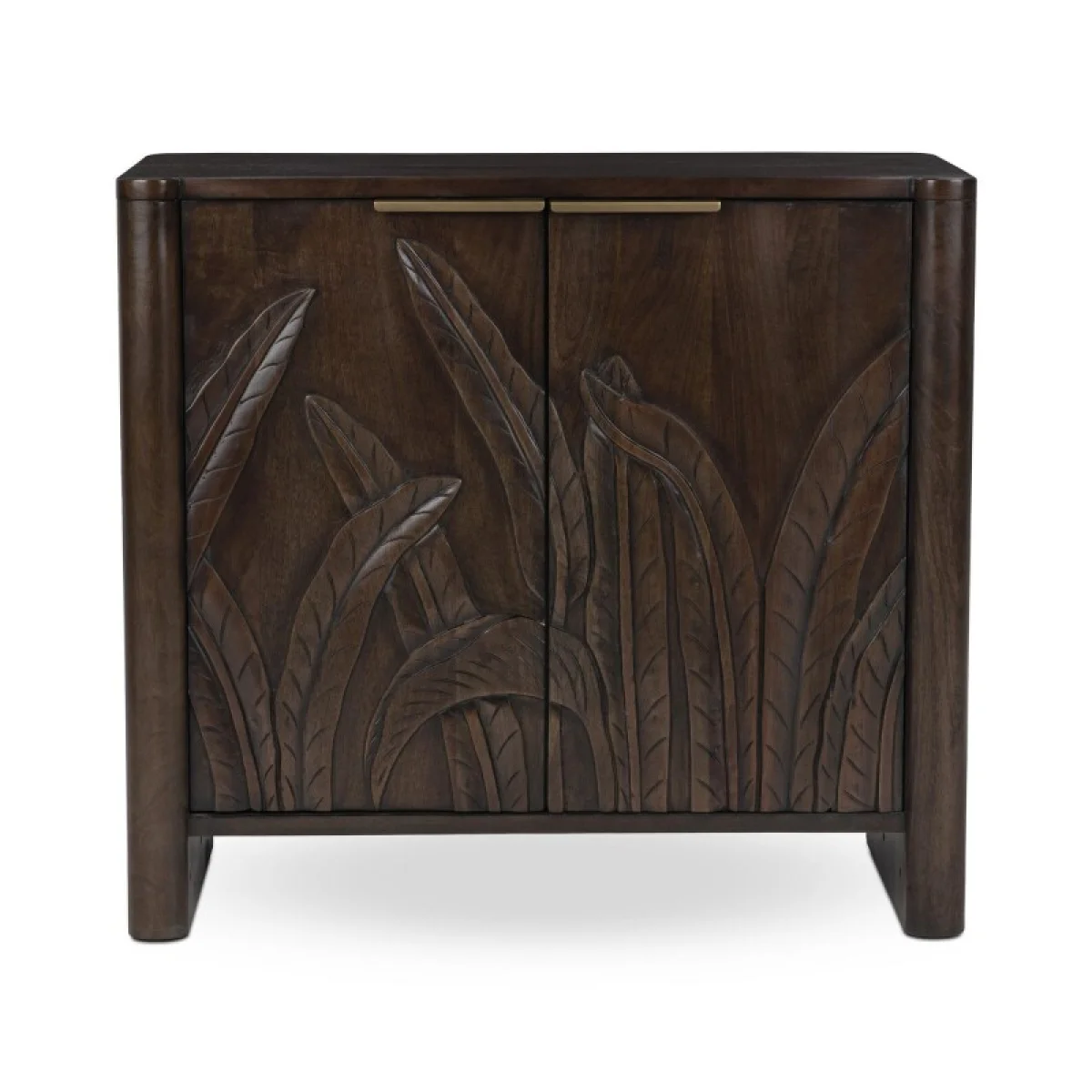 Ledro Solid Wood 2dr Cabinet Dining Storage Brown 6