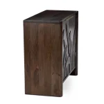Ledro Solid Wood 2dr Cabinet Dining Storage Brown 17