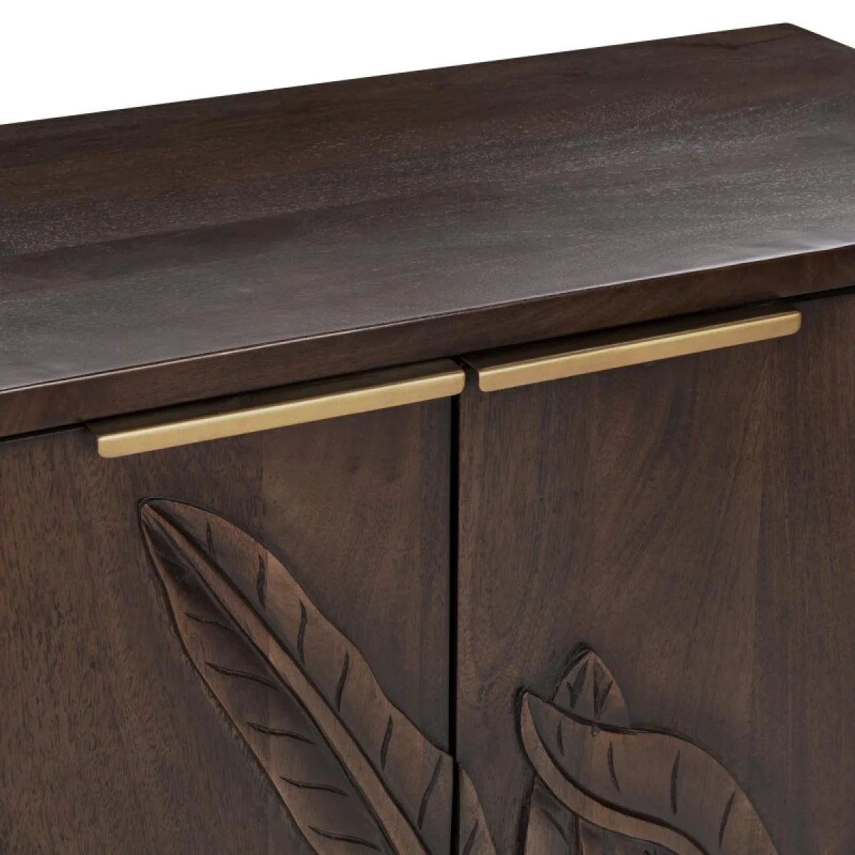 Ledro Solid Wood 2dr Cabinet Dining Storage Brown 10