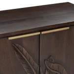Ledro Solid Wood 2dr Cabinet Dining Storage Brown 20