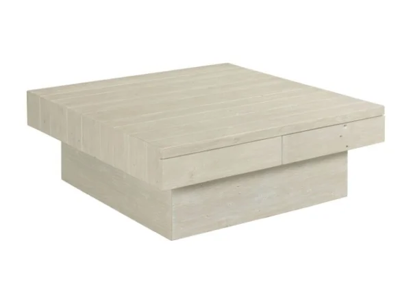 2 Drawer Nightstand With Stone Top Nightstands Brown 22
