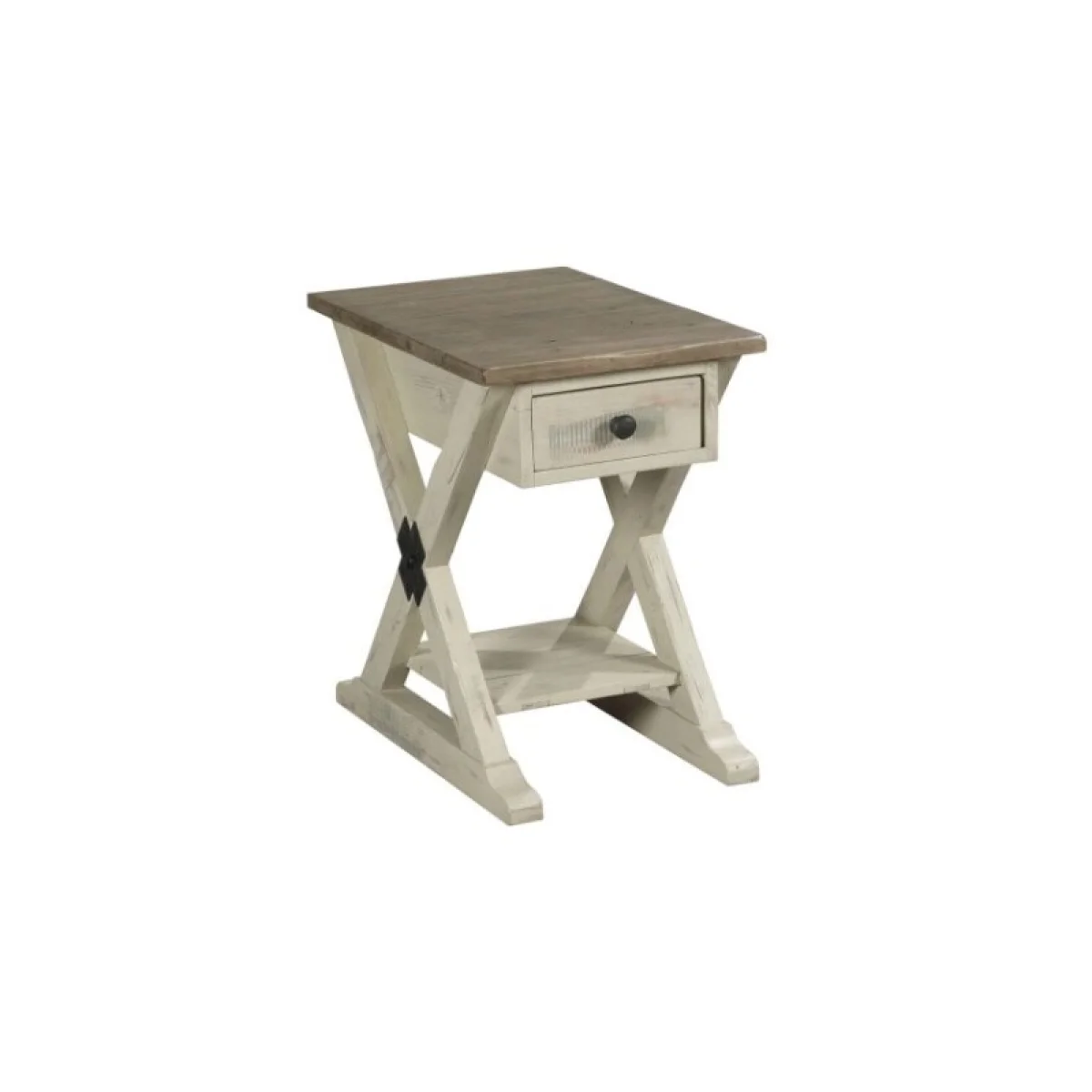 Reclamation Place Trestle Chairside Table Chairside Tables Chairside Tables 4