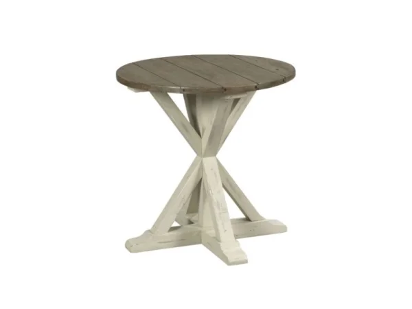 Square End Table With Wood Top End tables Brown 10
