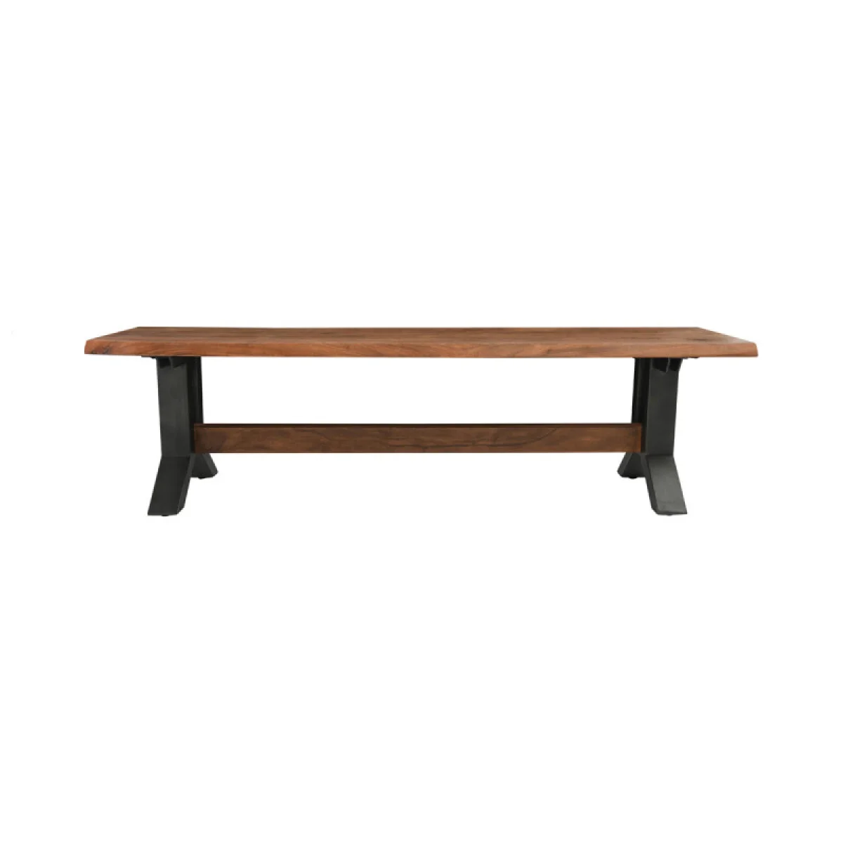 Bellamy Solid Wood Bench Chairs & Benches Amber Brown 6